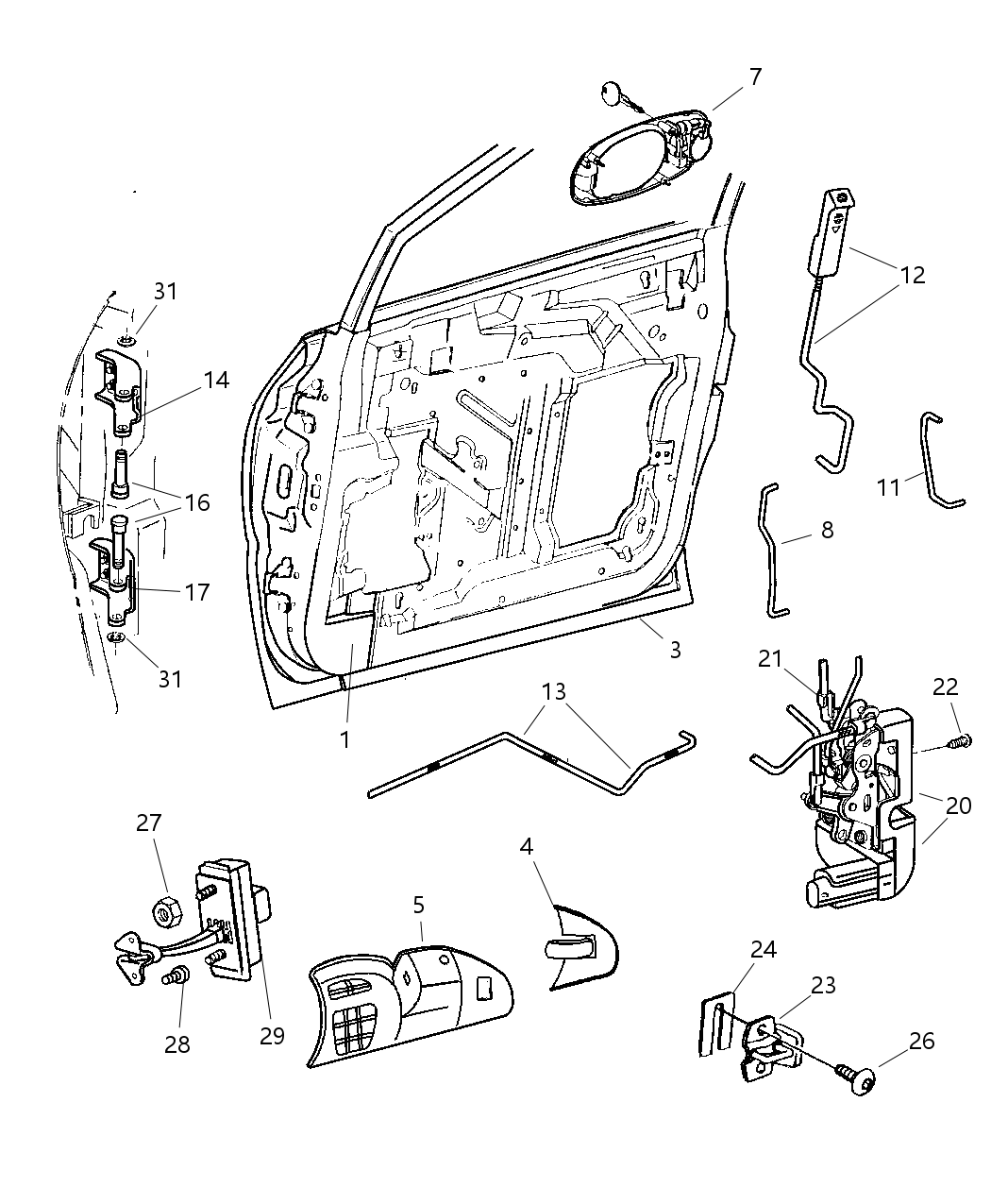 Mopar 4717800AC Front Door Latch