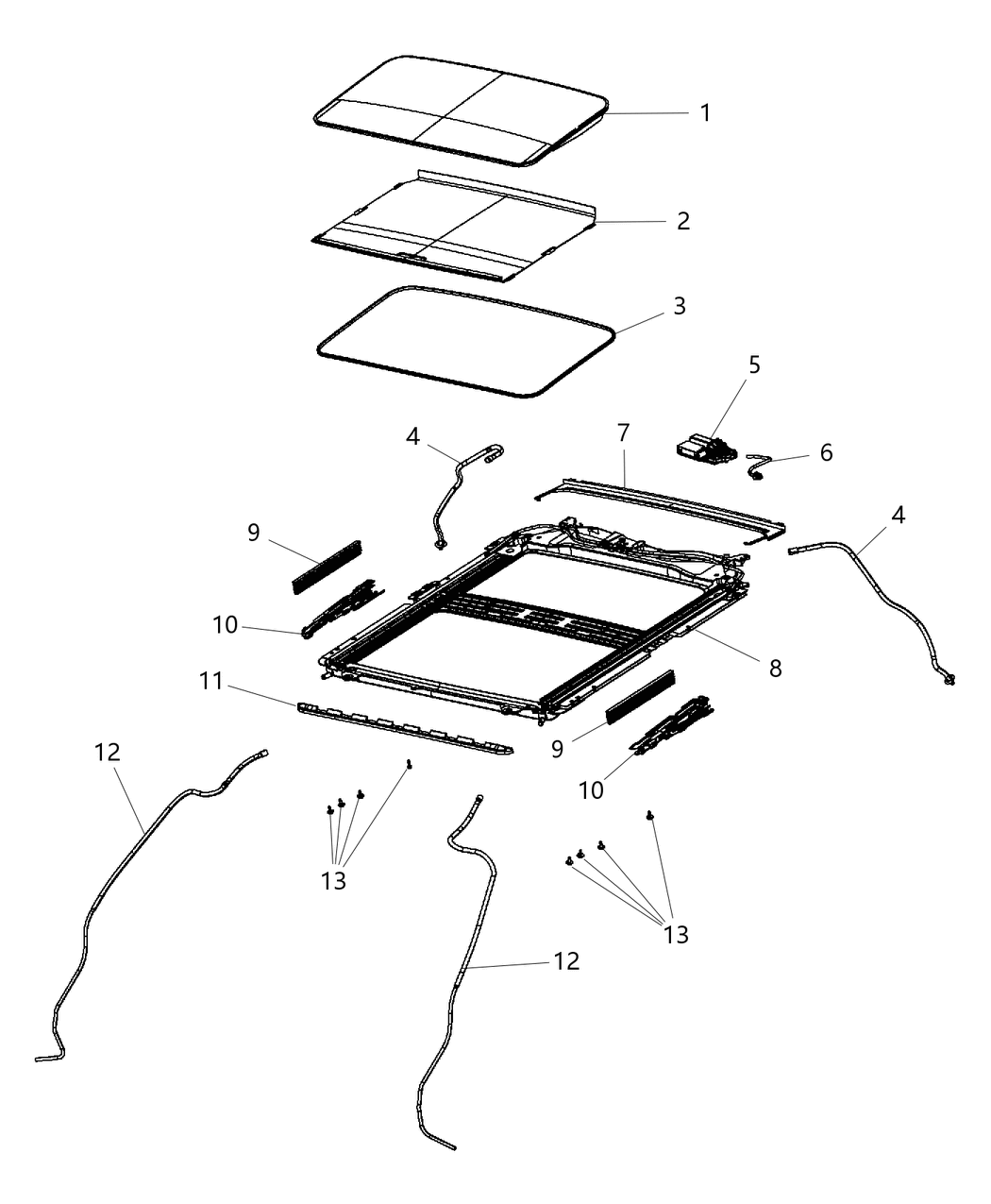 Mopar 68258828AA Motor-SUNROOF