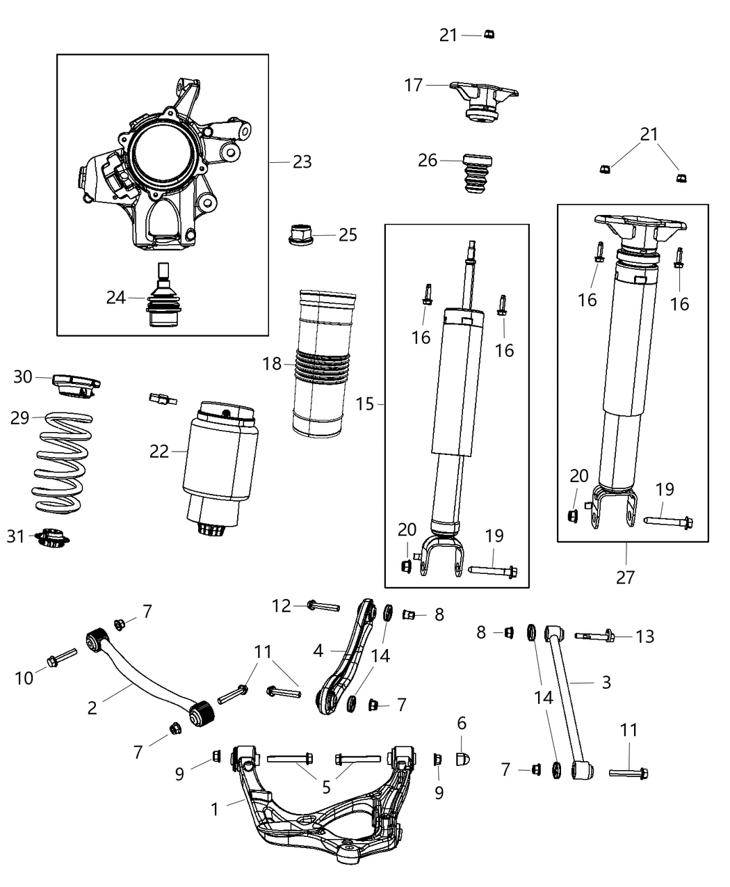 Mopar 68029911AB Spring-Air Suspension