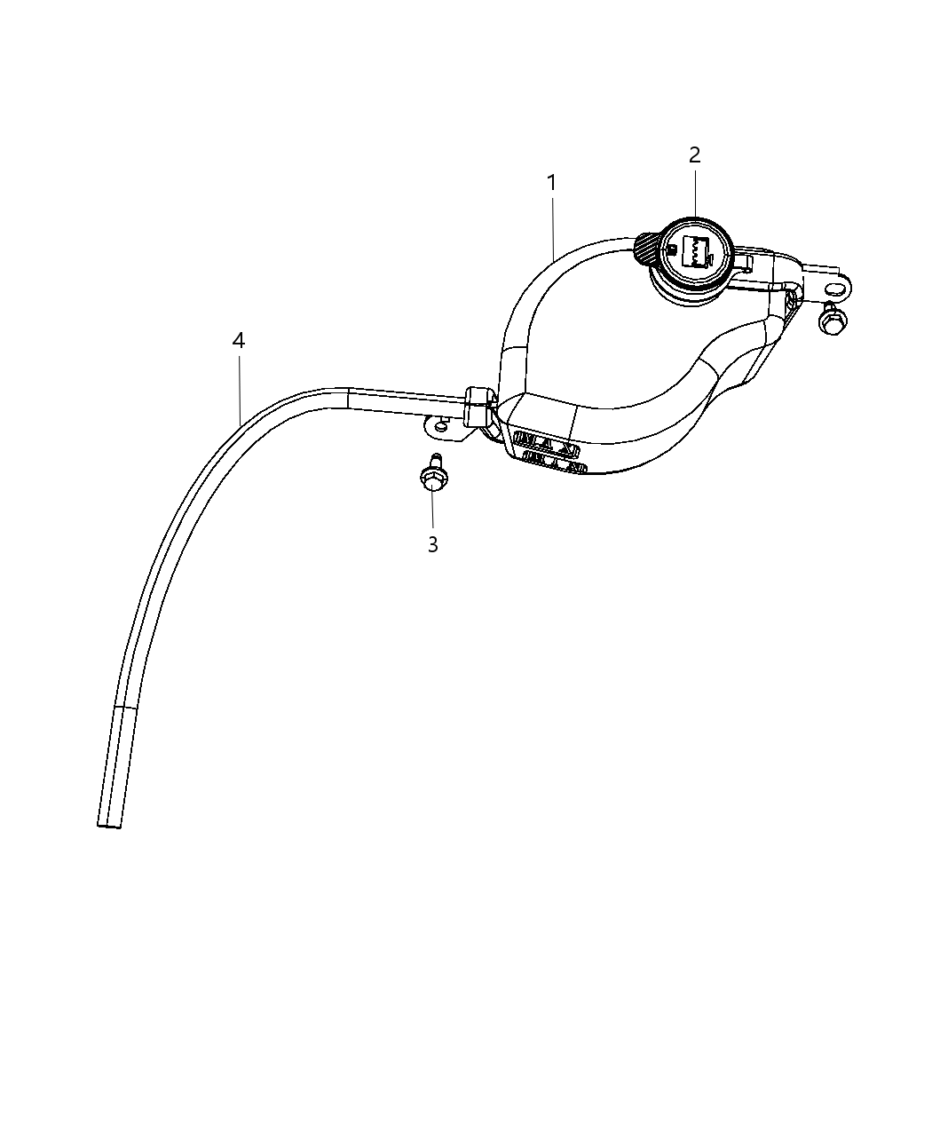 Mopar 55111232AE Hose-COOLANT Bottle Return