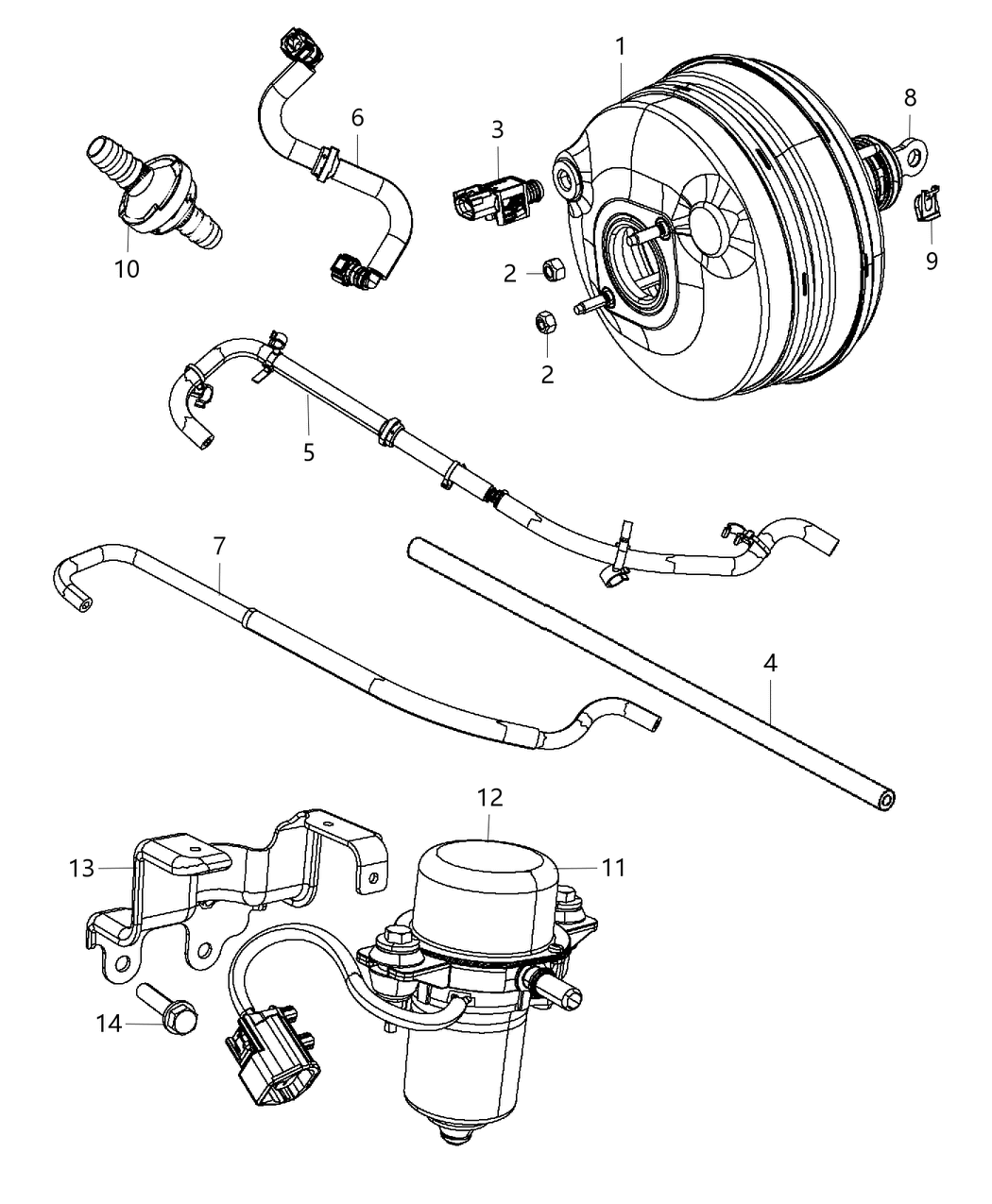 Mopar 68237808AB Power Brake