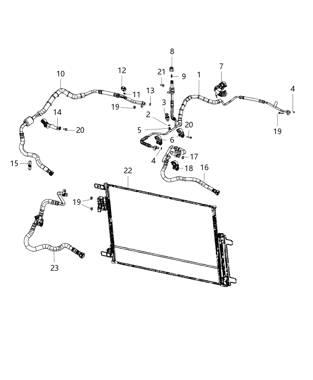 Mopar 68381554AA Line-A/C Discharge