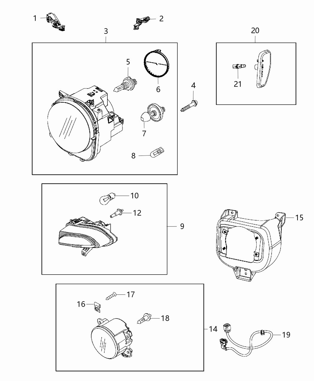 Mopar 68150122AA Bulb