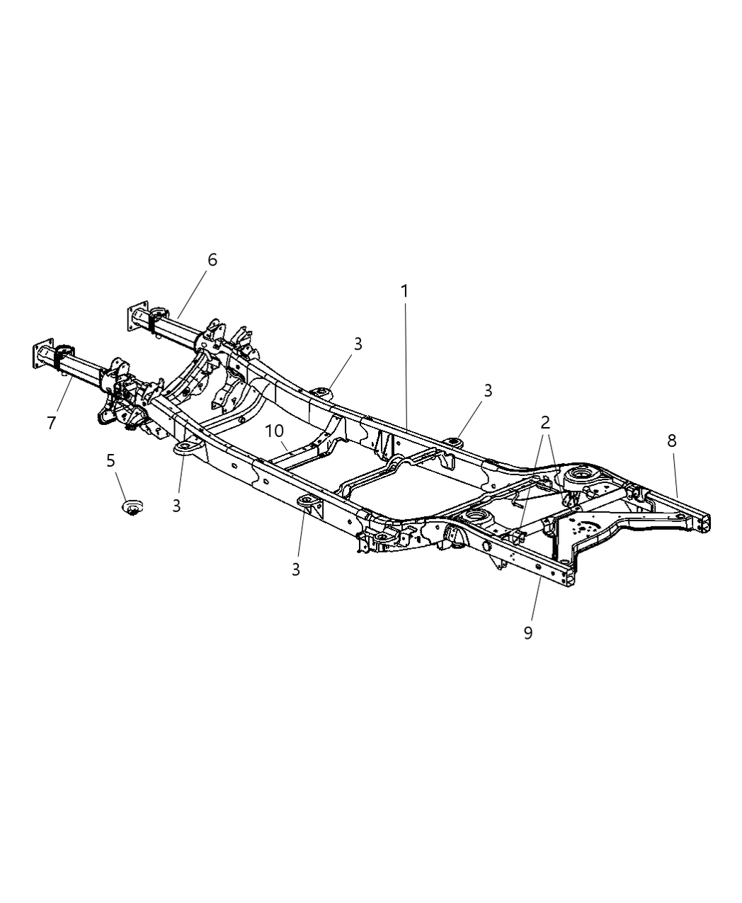 Mopar 52021552AM Frame-Chassis