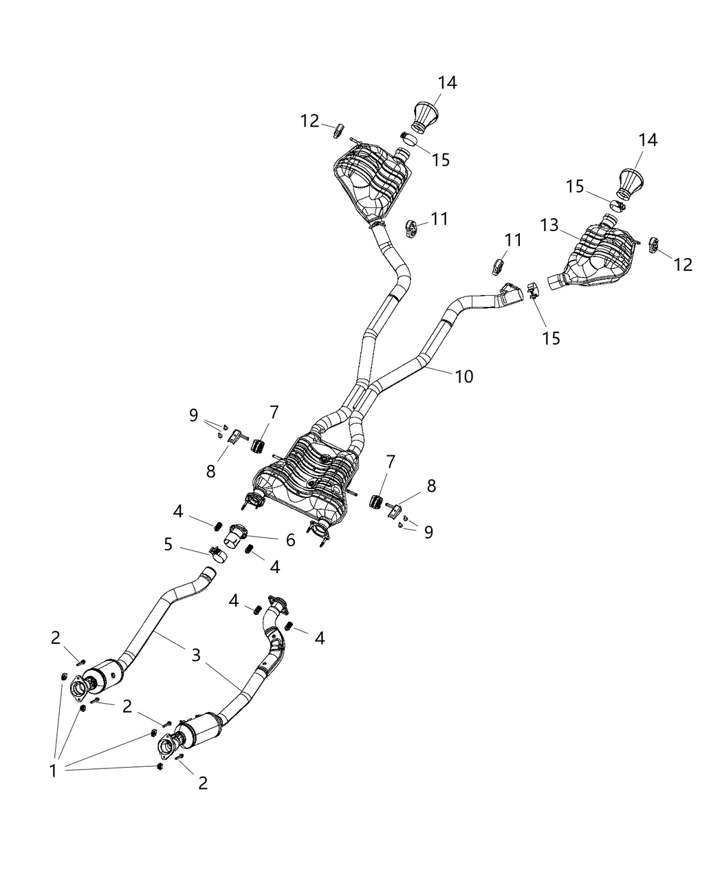 Mopar 68305531AB Exhaust Resonator