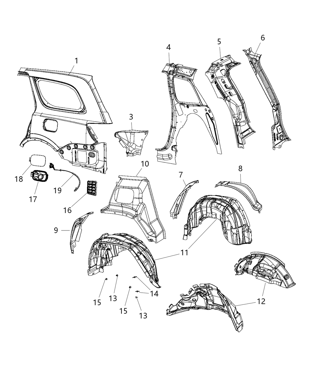 Mopar 5LW29ZZZAB Door-Fuel Fill