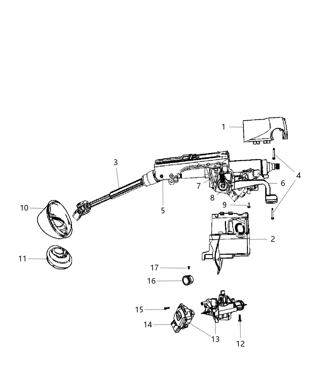 Mopar 5057296AL Housing-Steering Column Lock