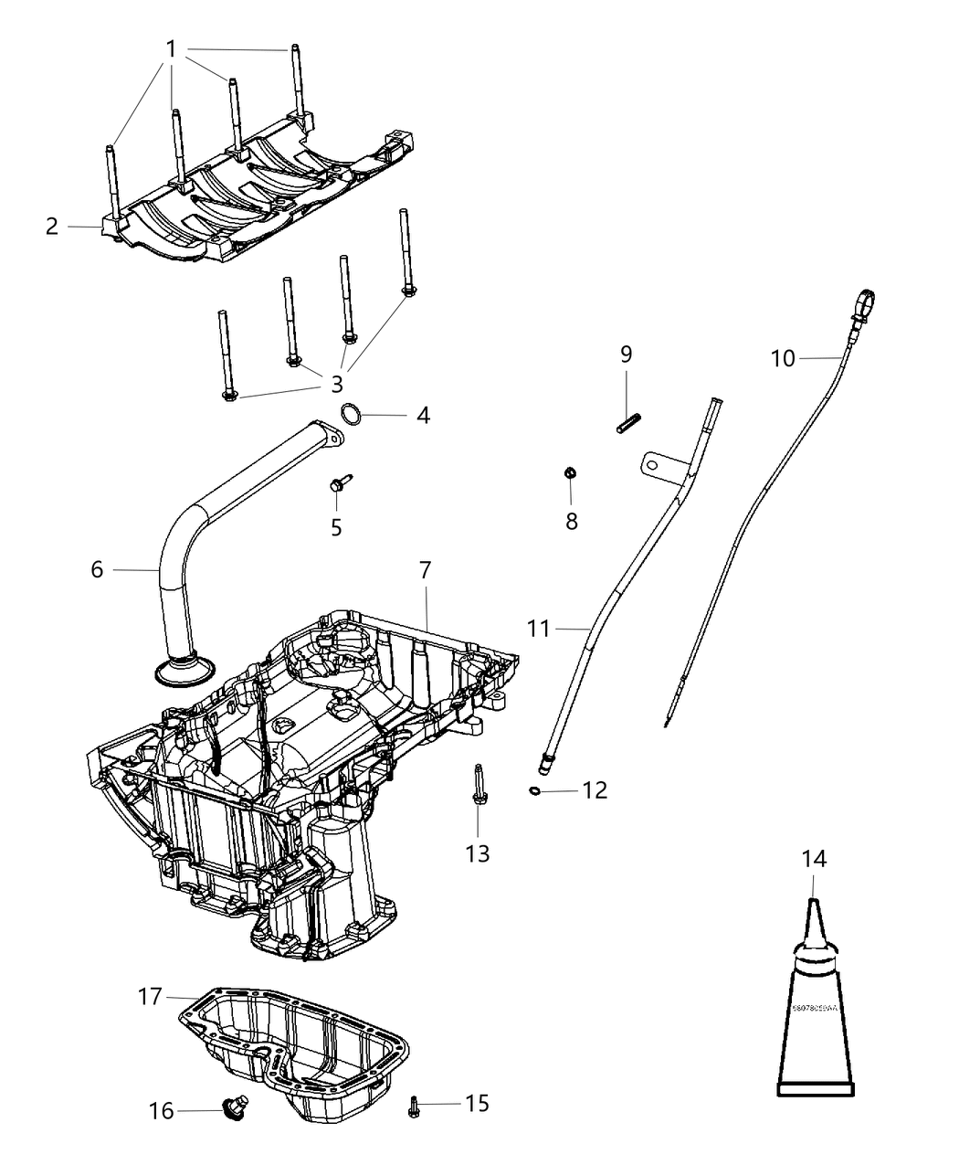 Mopar 68249435AB Indicator-Engine Oil Indicator