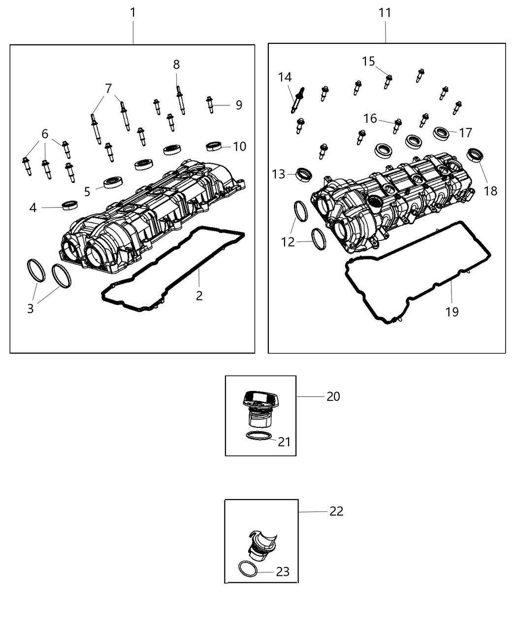 Mopar 4893800AH Cover-Cylinder Head