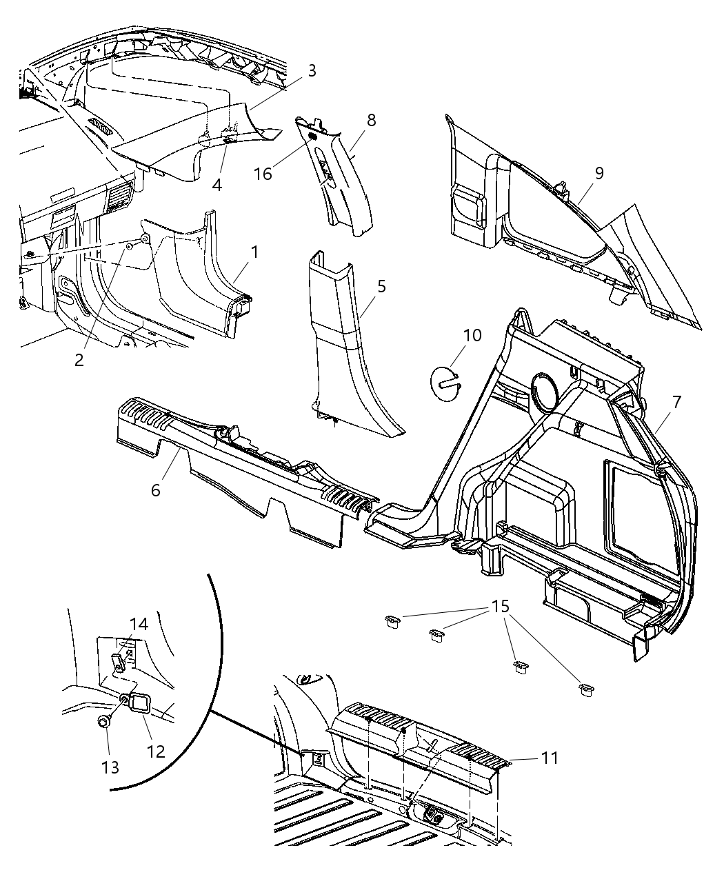 Mopar YD77DW1AB Molding-Windshield GARNISH