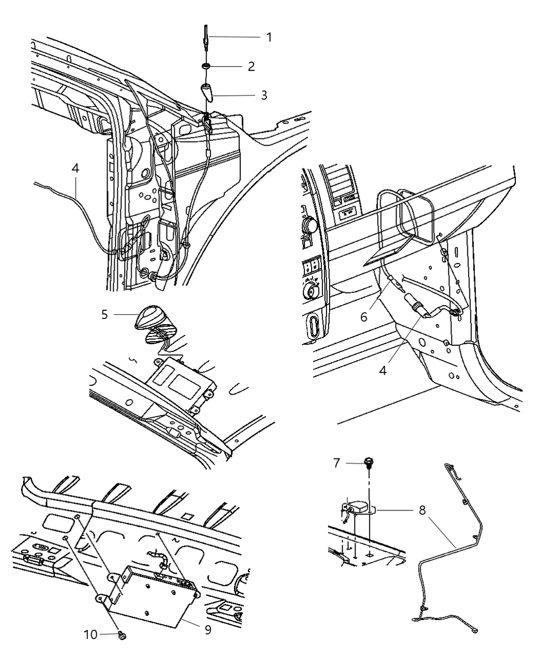 Mopar 56043185AC Adapter-Antenna