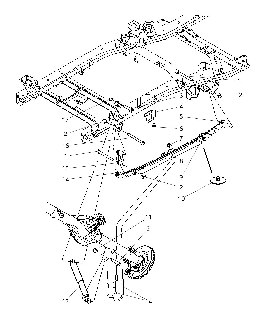 Mopar 52106737AB SHACKLE-Spring