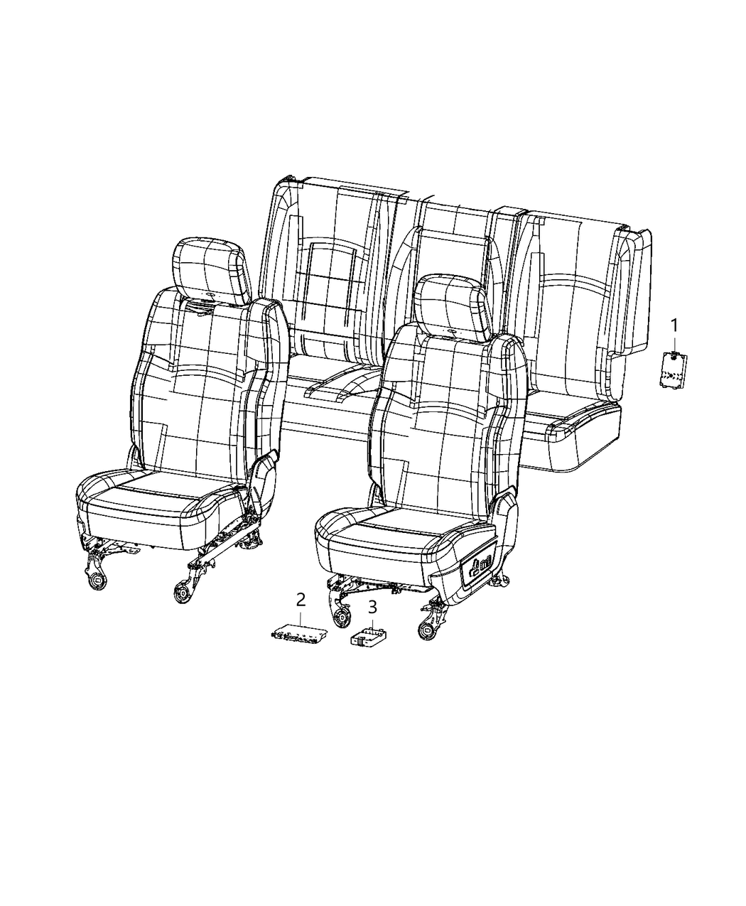 Mopar 68388904AB Module-Heated Seat