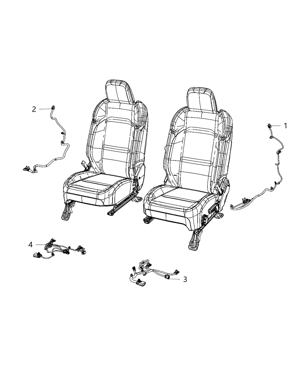 Mopar 68496375AA WIRING-SEAT