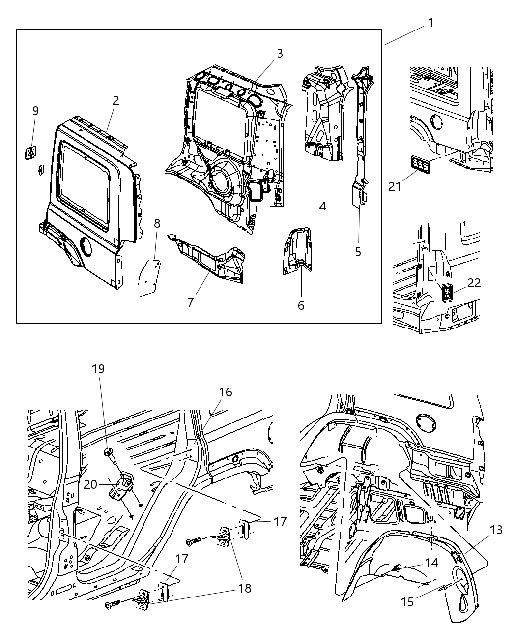 Mopar 55197158AB STRIKER-Seat Back Latch