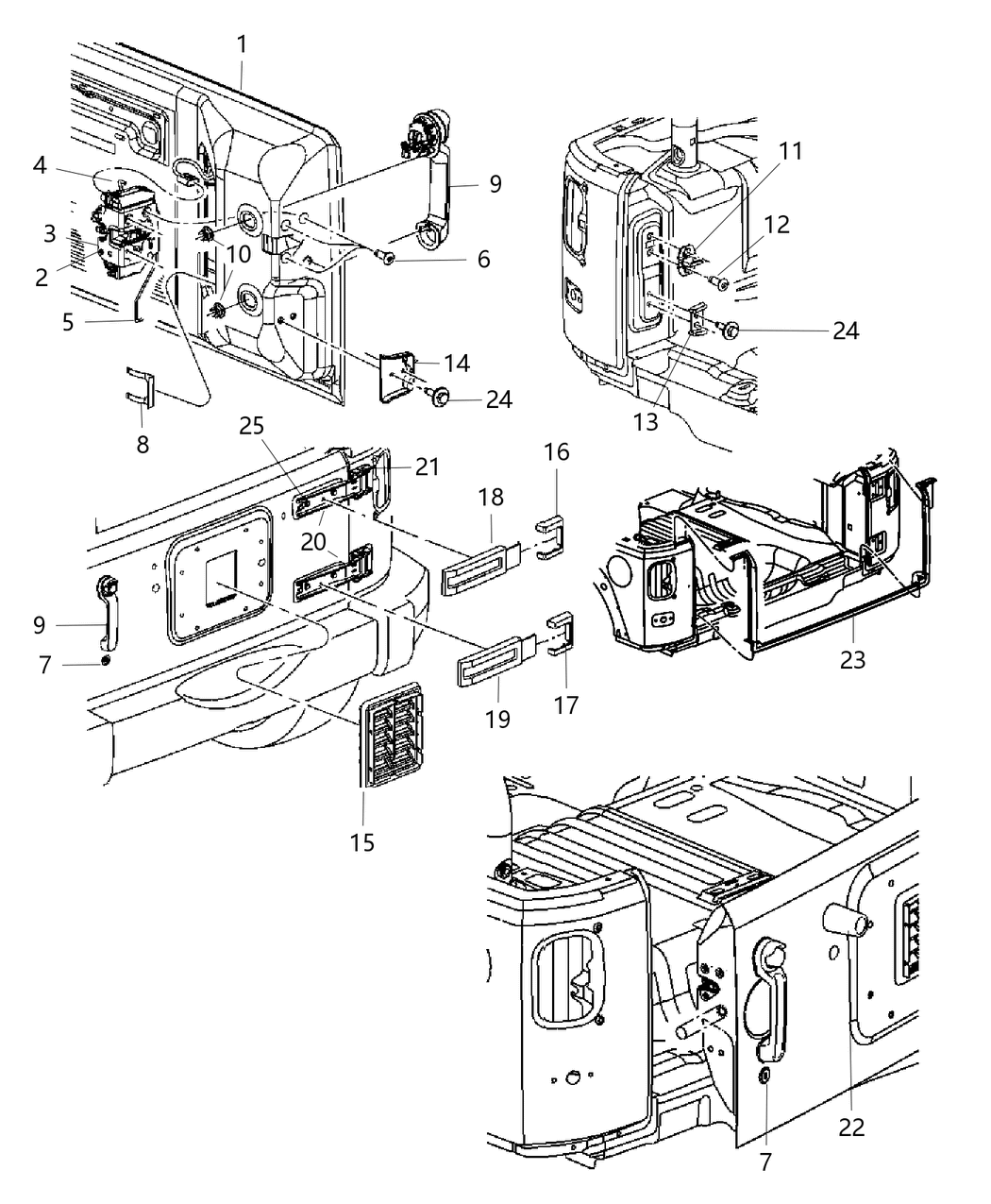 Mopar 4589586AC Latch-Swing Gate