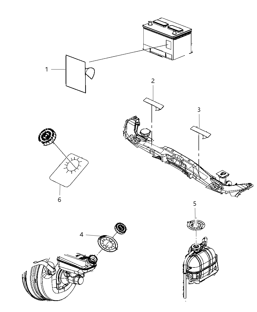 Mopar 55116955AH Label-Air Conditioning System