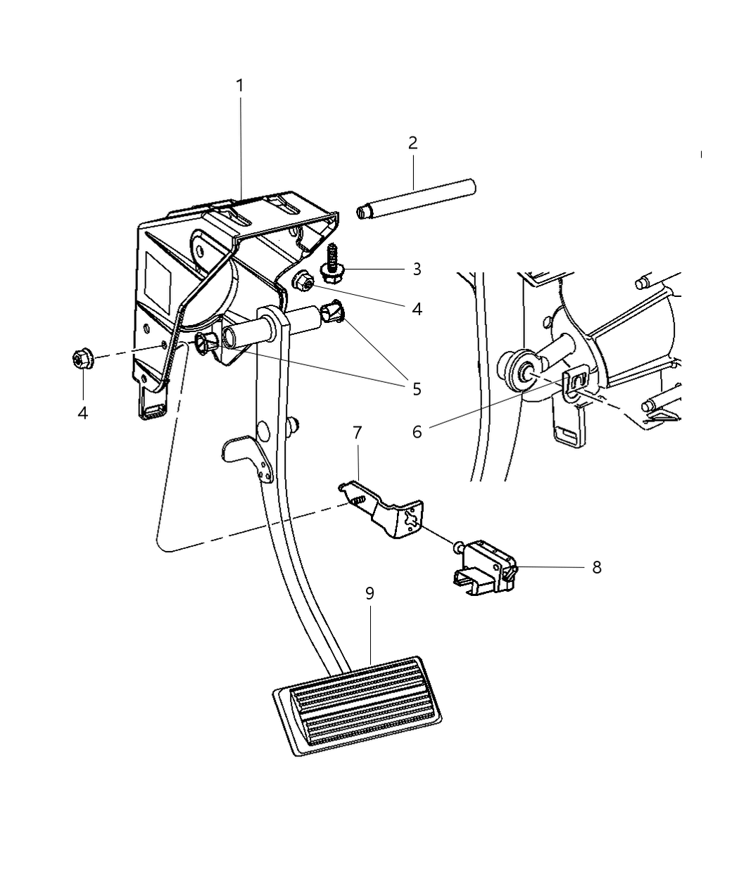 Mopar 4721735AB Pedal-Brake