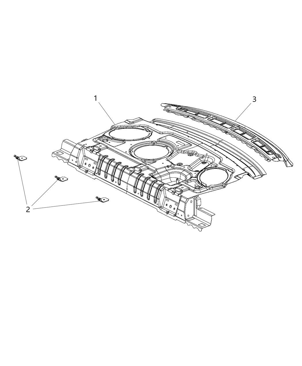 Mopar 68104682AB REINFMNT-Shelf Panel