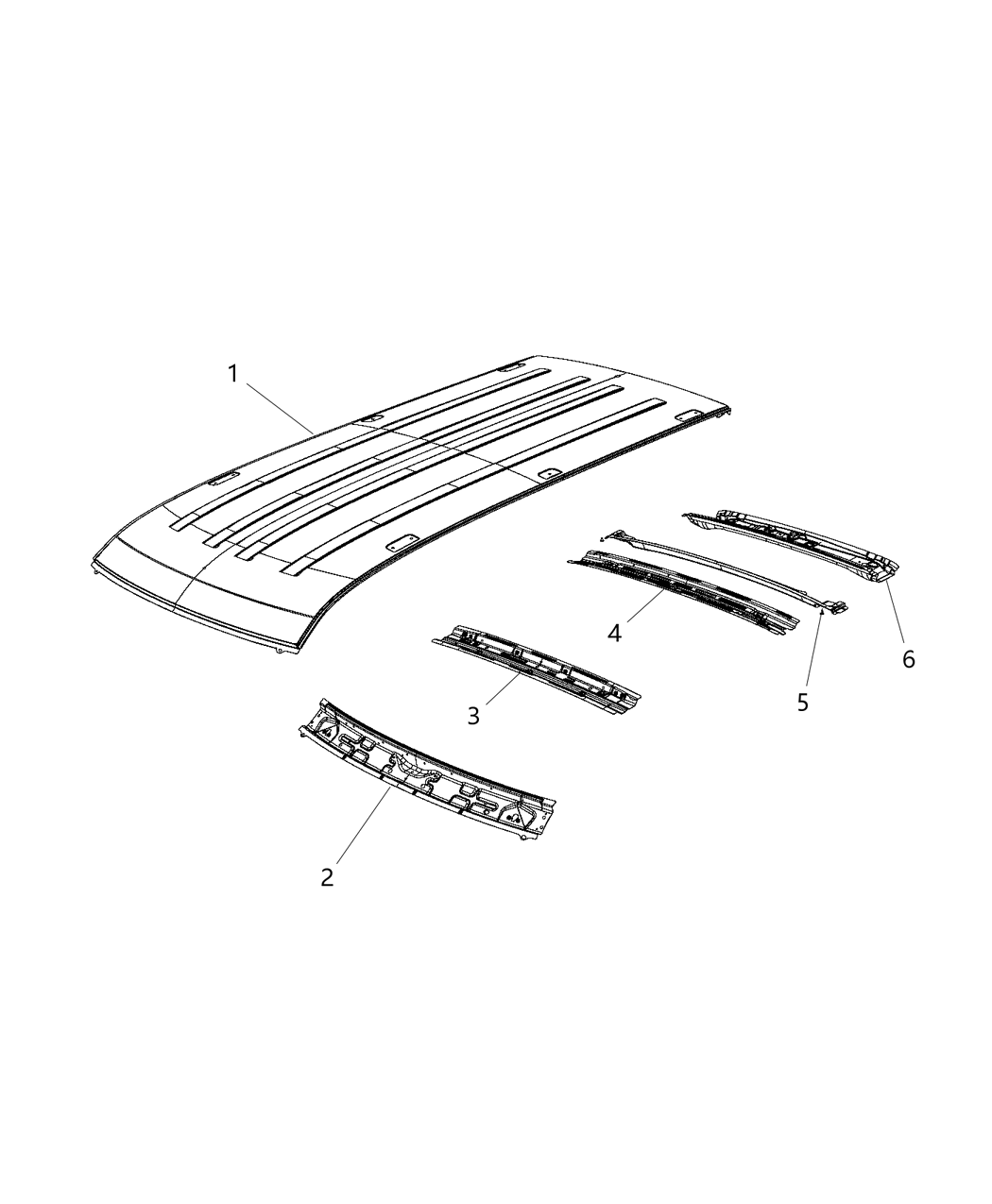 Mopar 68259295AA Roof-Roof