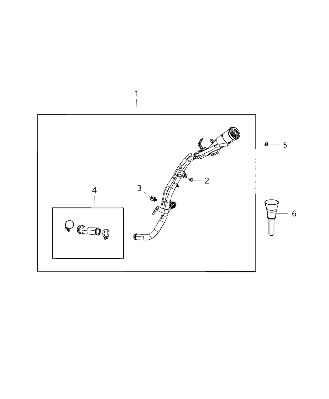 Mopar 52030325AD Tube-Fuel Filler