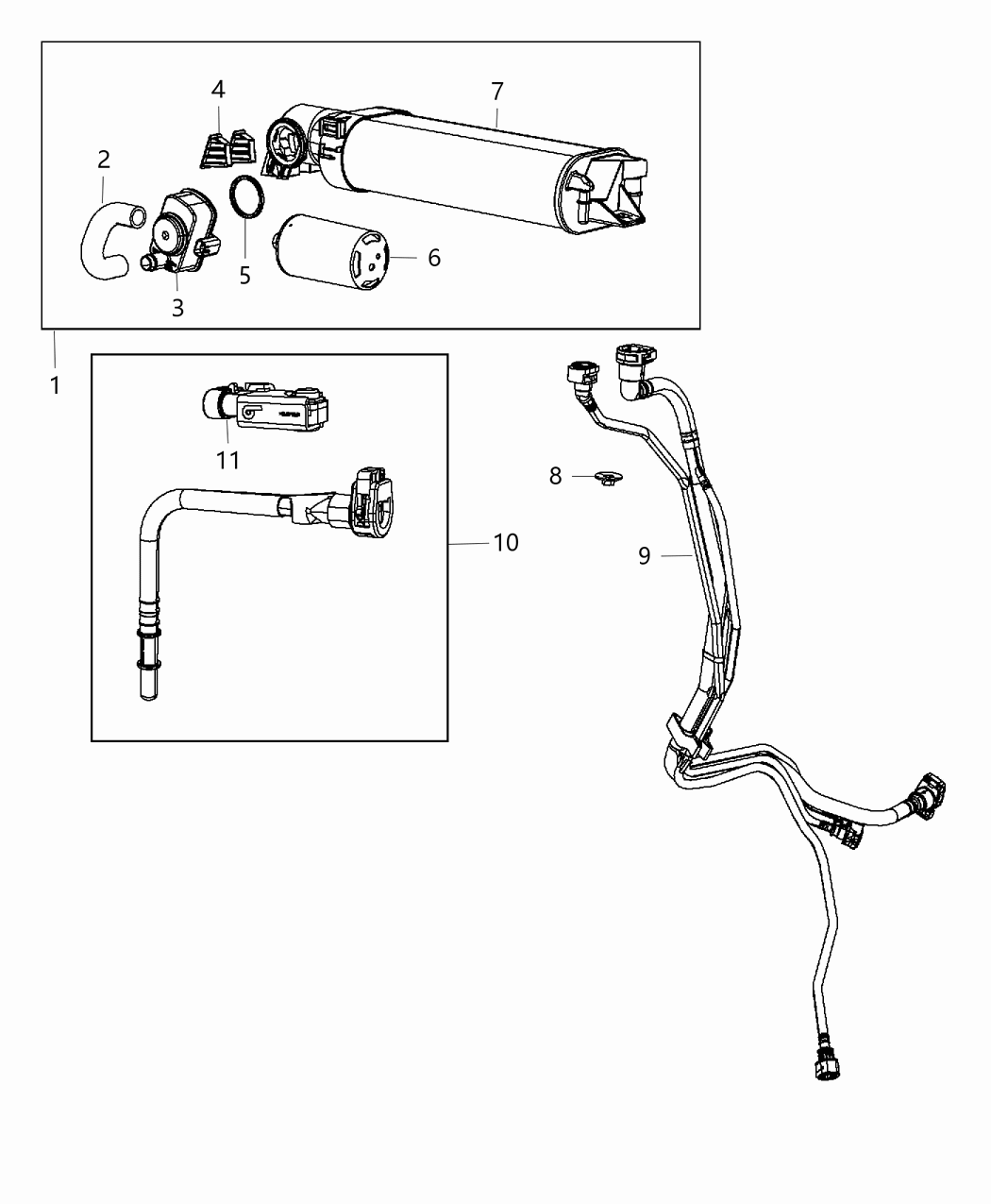 Mopar 68342222AC CANISTER-Vapor