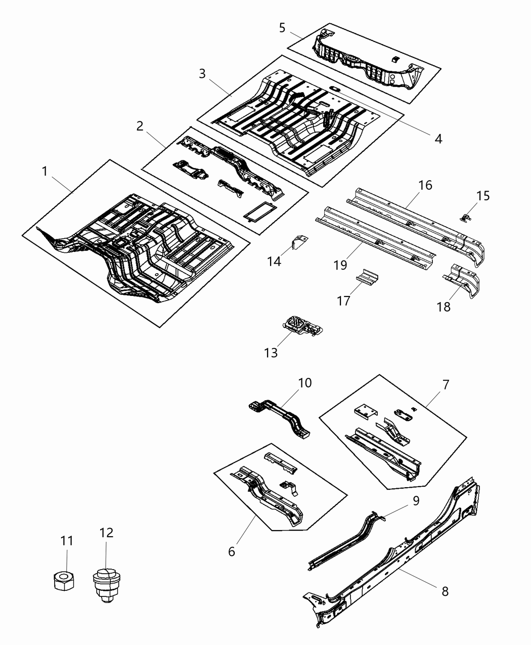 Mopar 68144999AA SILL-Body Side