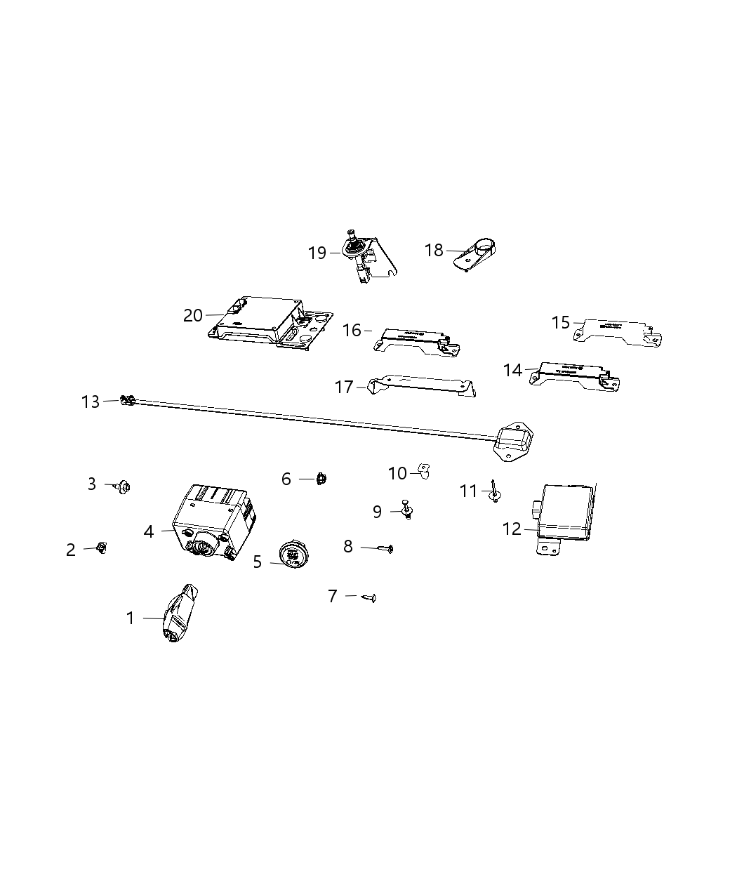 Mopar 56046638AF TRANSMTR-Integrated Key Fob