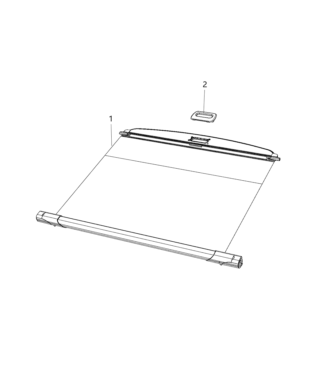 Mopar 6FW03DX9AB Cover-Security Cargo