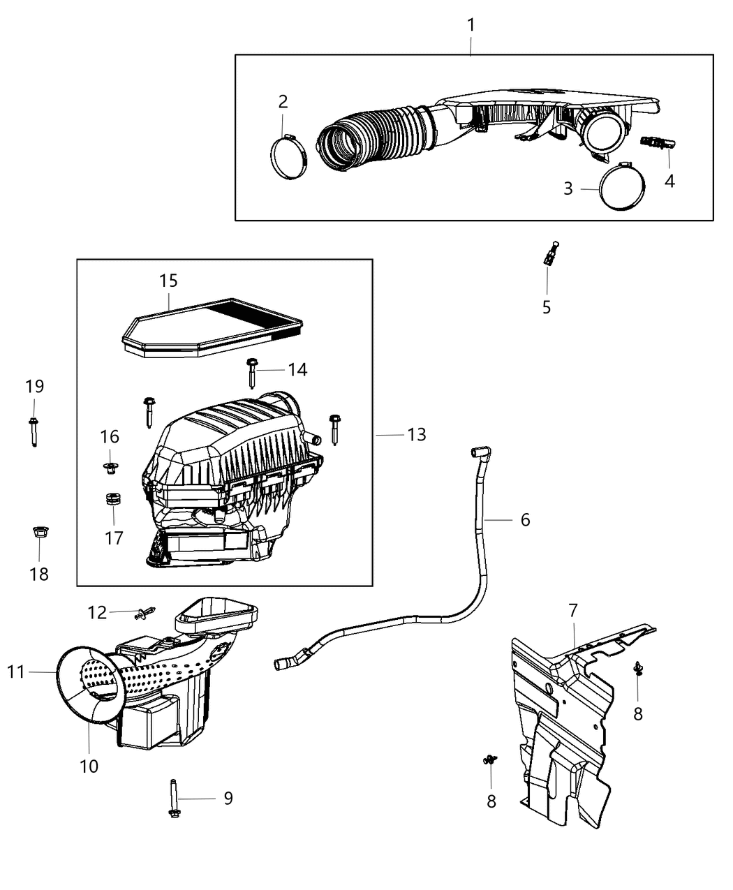 Mopar 5184805AD Hose-Make Up Air