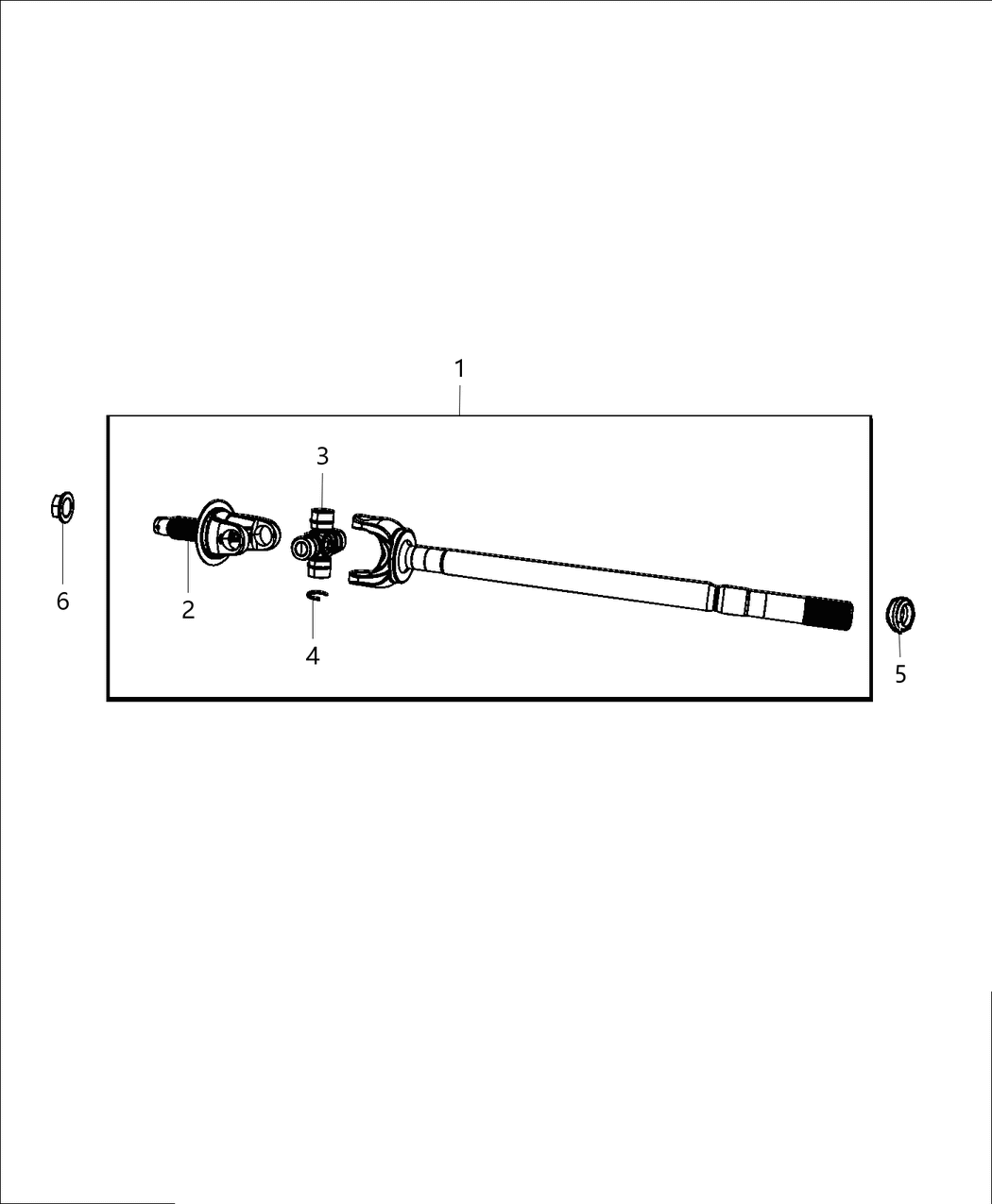 Mopar 68449570AA Universal Joint Hardware Kit