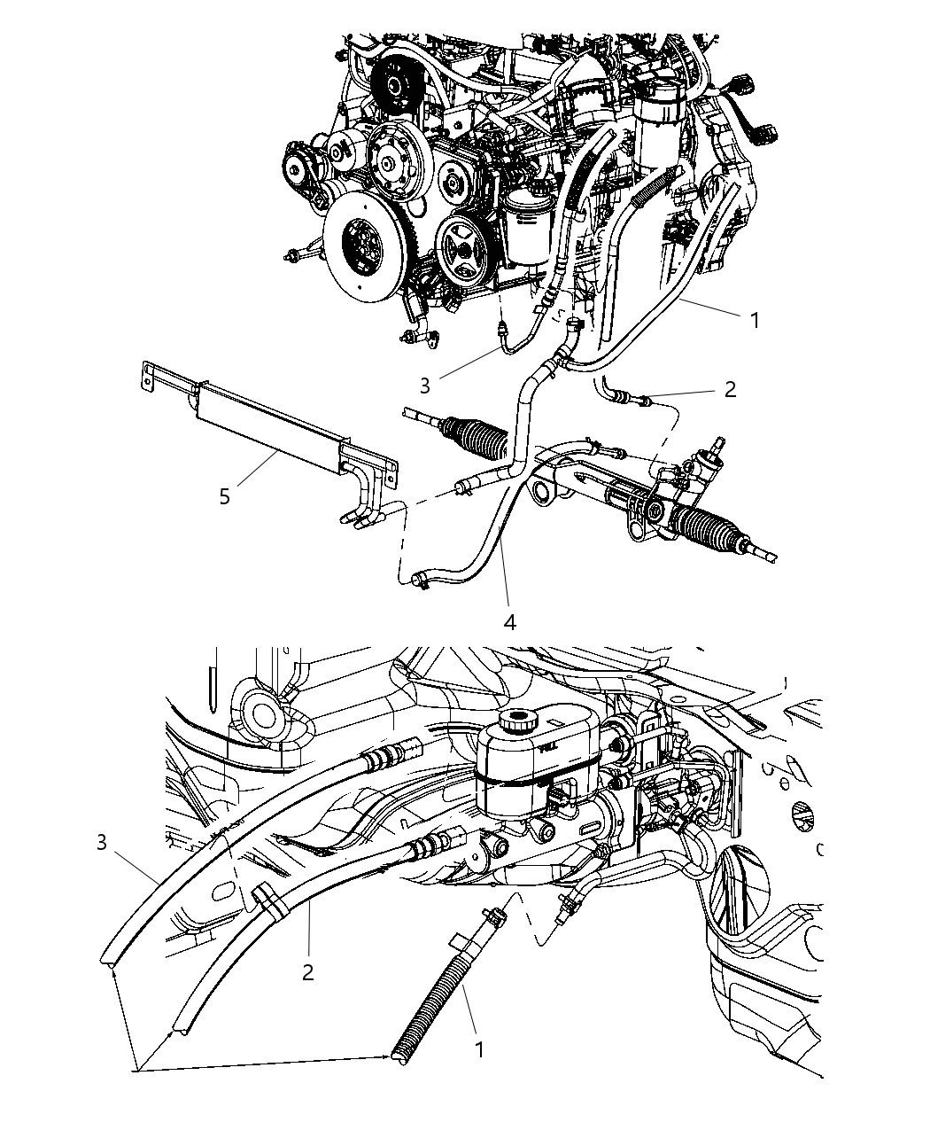 Mopar 52122376AE Line-Power Steering Pressure