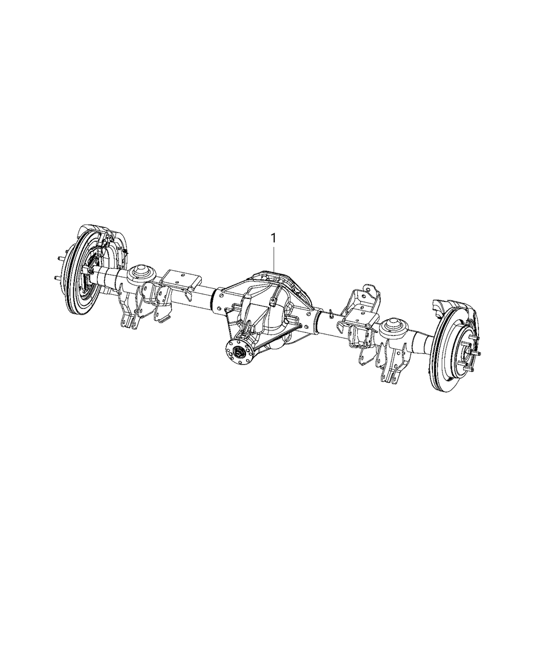 Mopar 68334756AA Axle-Rear Complete