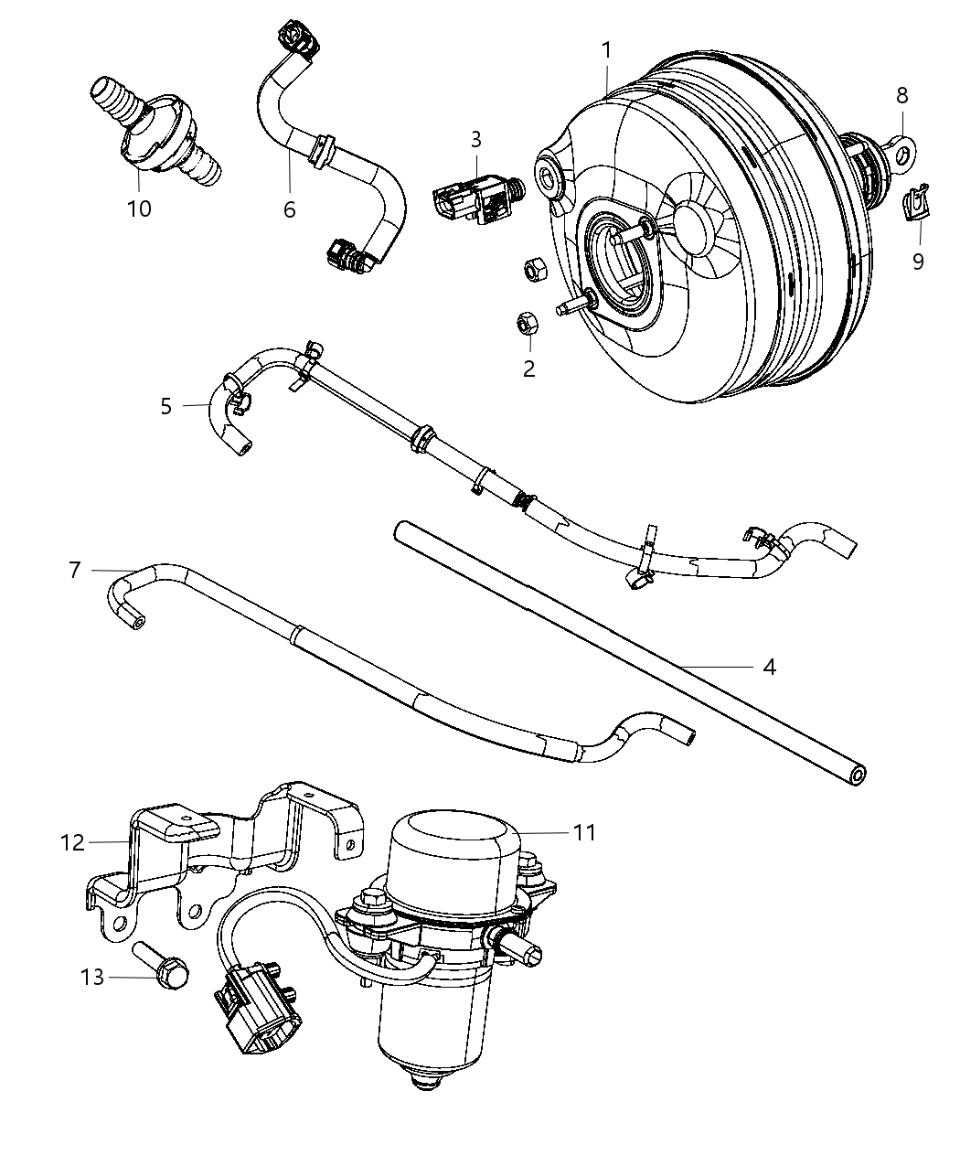 Mopar 68089129AA Booster-Power Brake