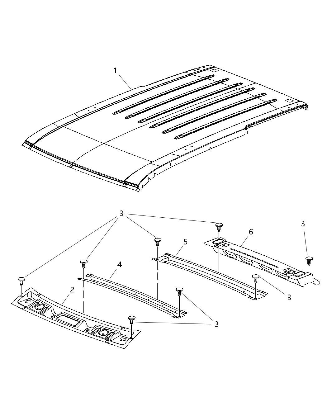 Mopar 55363368AC Header-Panel