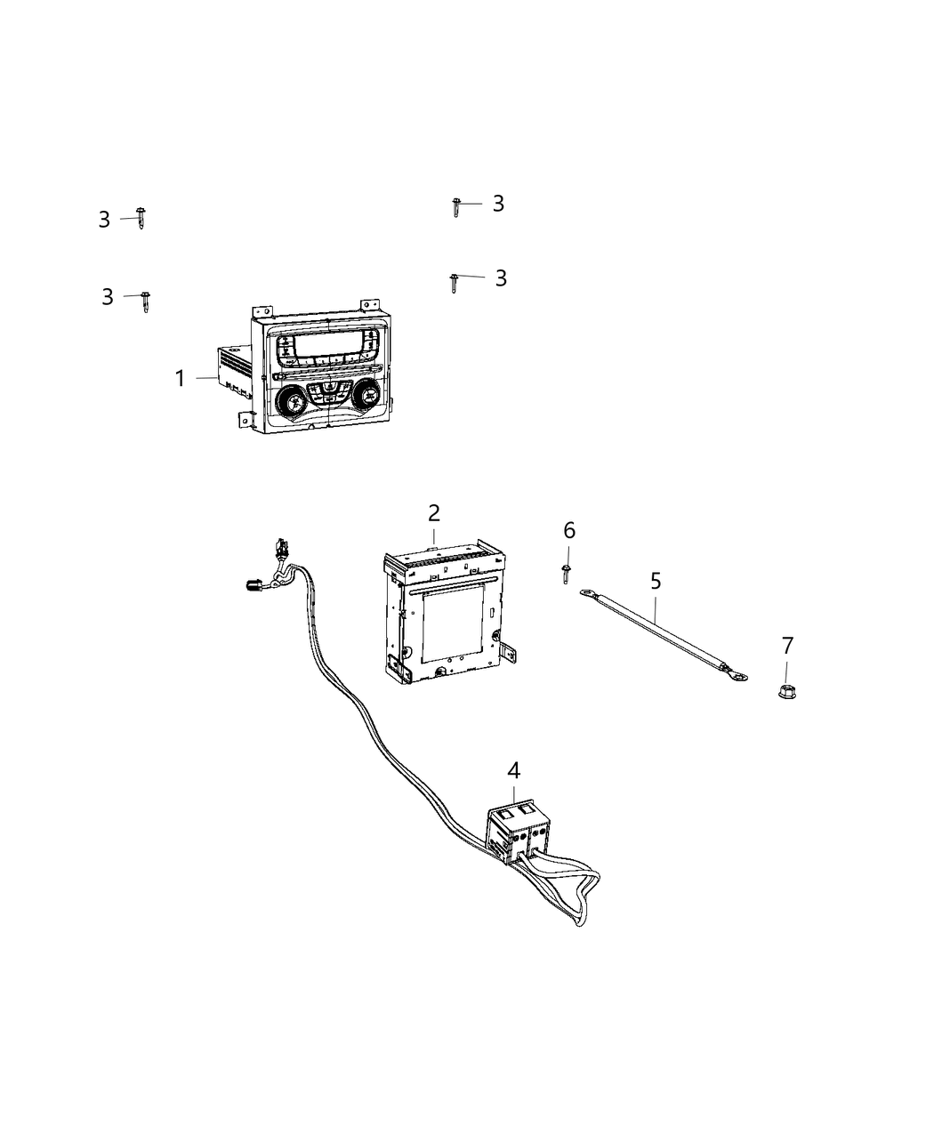 Mopar 4692355AI Radio-Multi Media