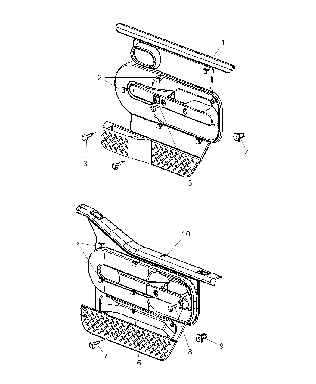 Mopar 5KV55XDVAD Panel-Front Door Trim