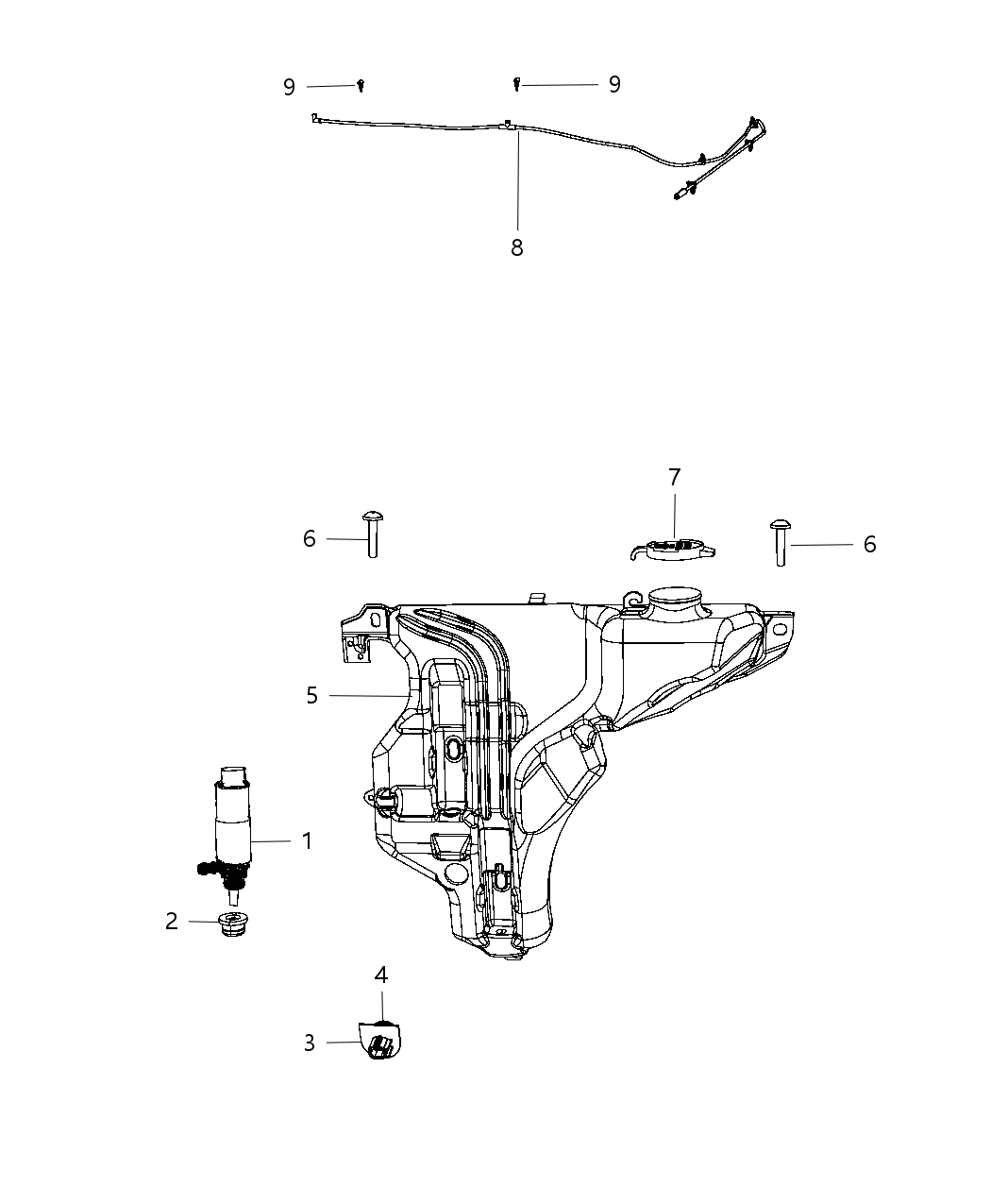 Mopar 5182850AA Hose-Windshield Washer