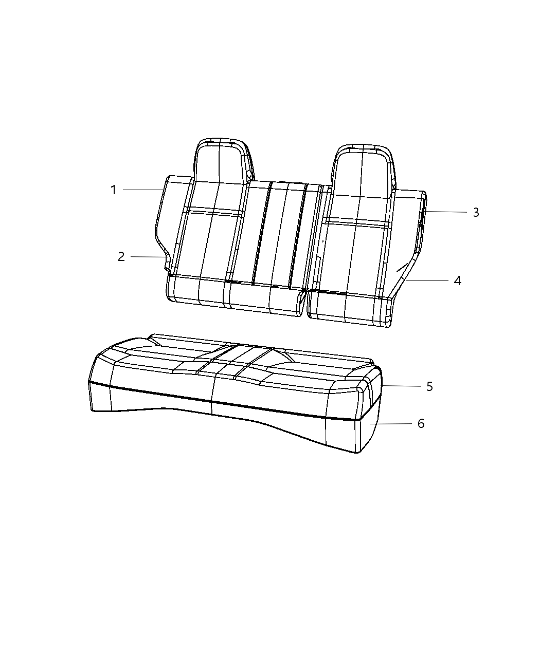 Mopar 68092955AA Foam-Seat Back