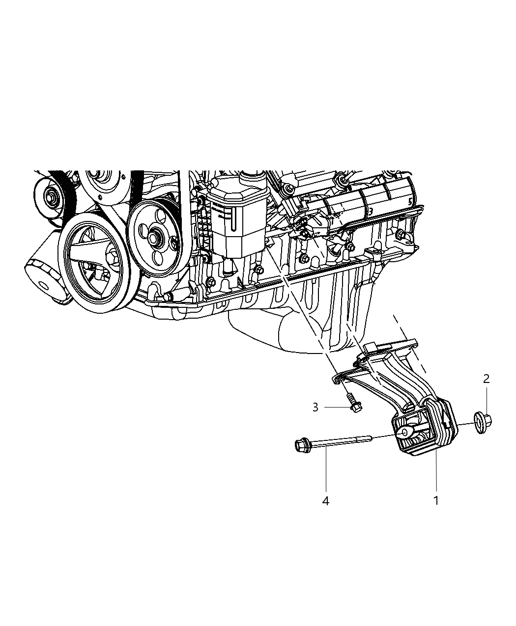 Mopar 55398569AB INSULATOR-Engine Mount