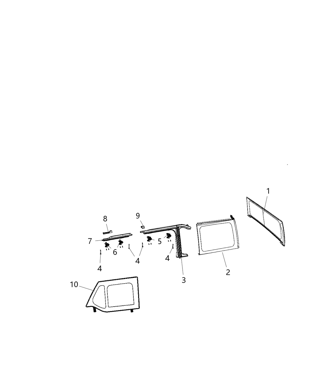 Mopar 5VN13RU5AK Window-Quarter