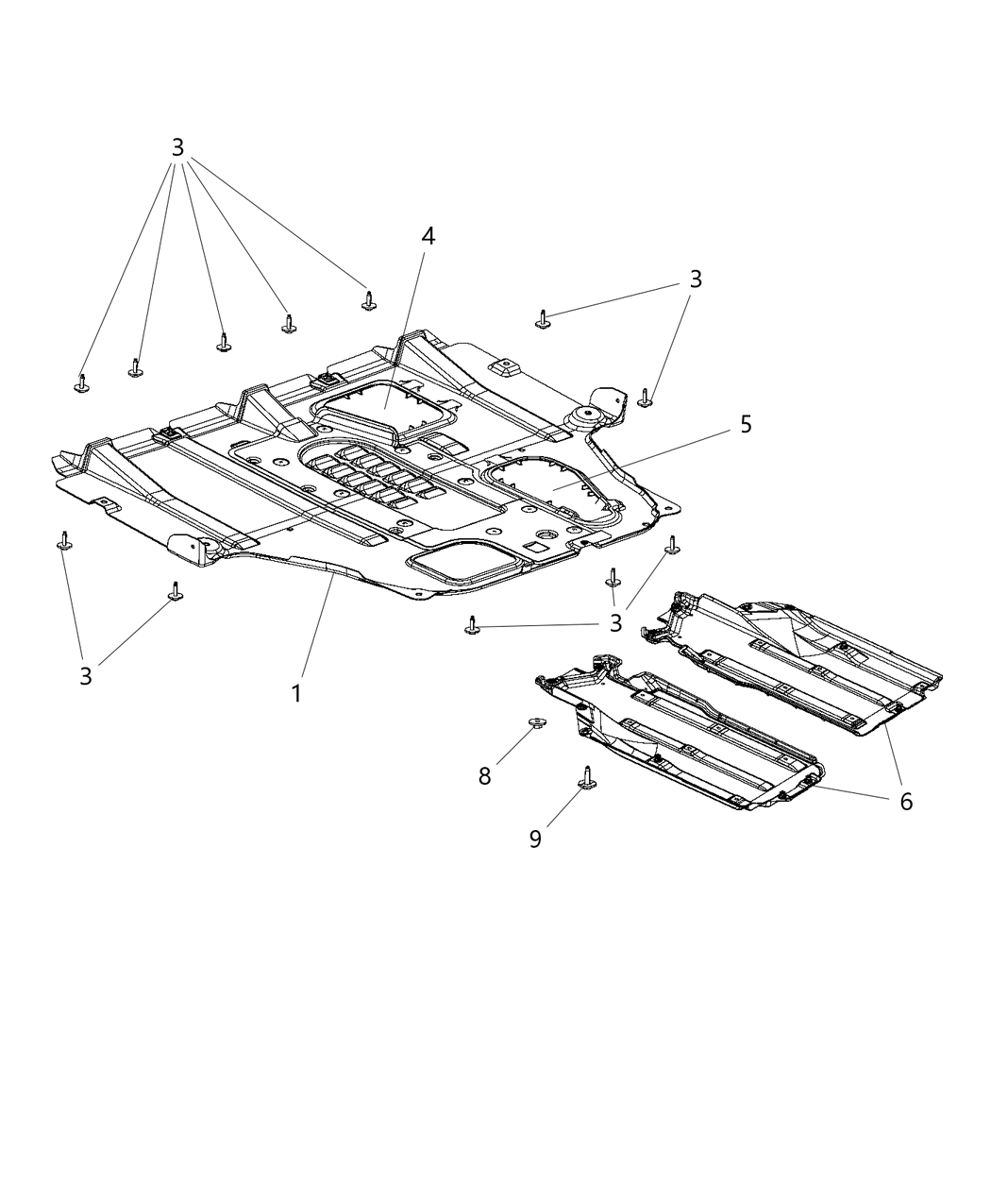 Mopar 68082725AD Shield-Floor Pan