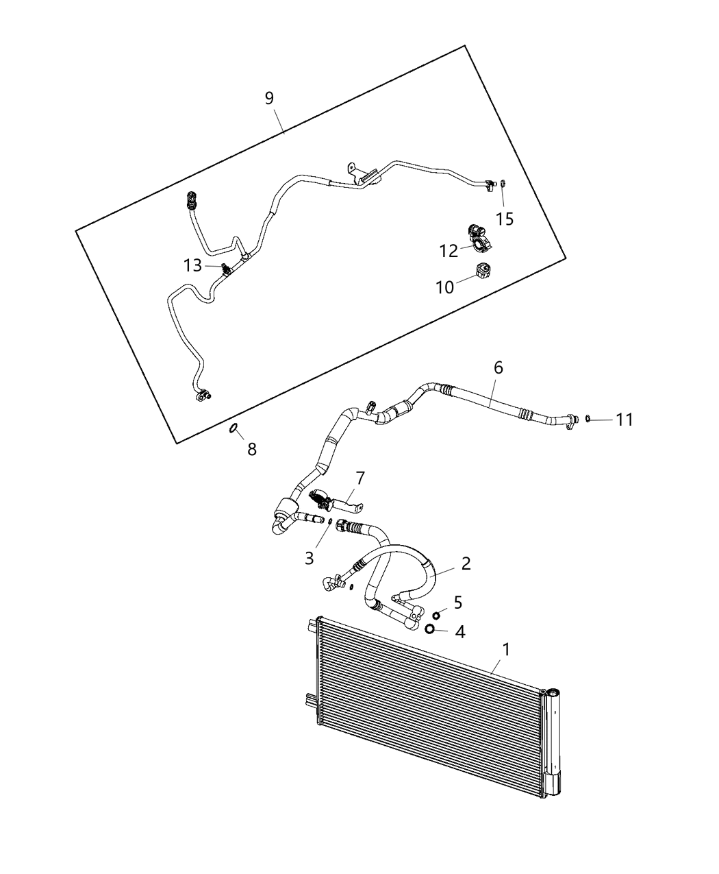 Mopar 68463335AA Line-A/C Suction