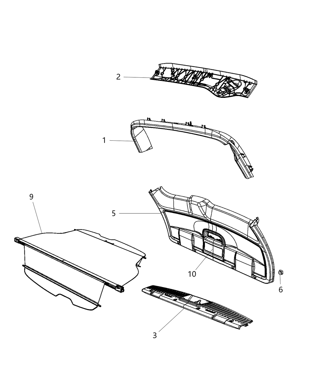 Mopar 68189194AA Clip