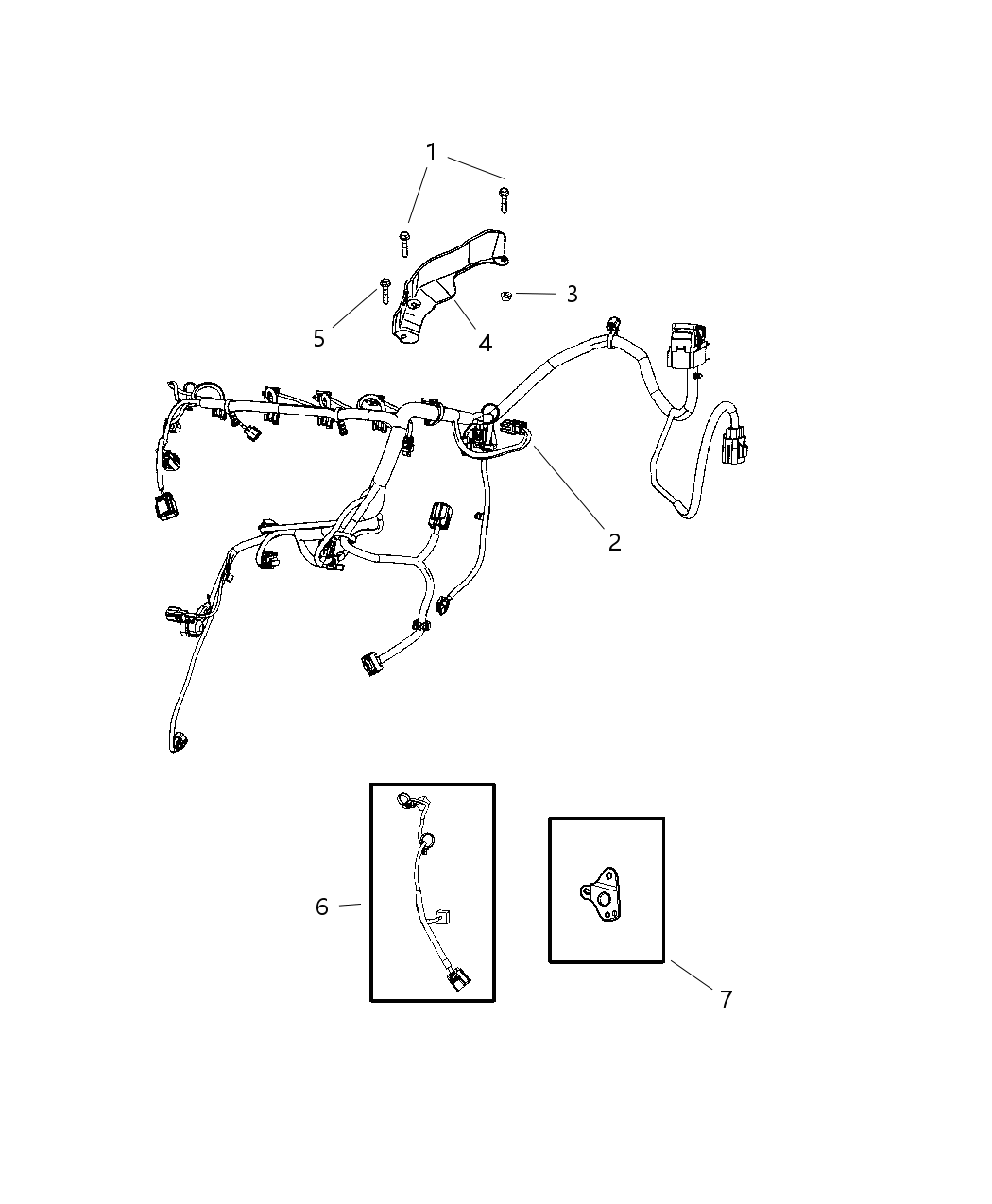 Mopar 68068202AC Wiring-Engine