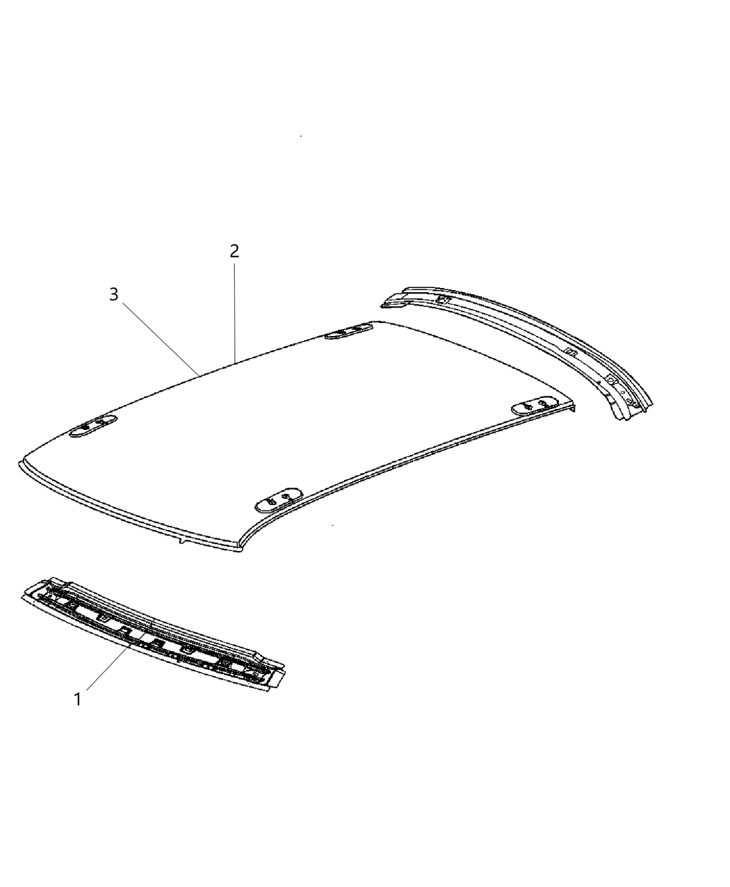 Mopar 68044570AB Bow-Roof