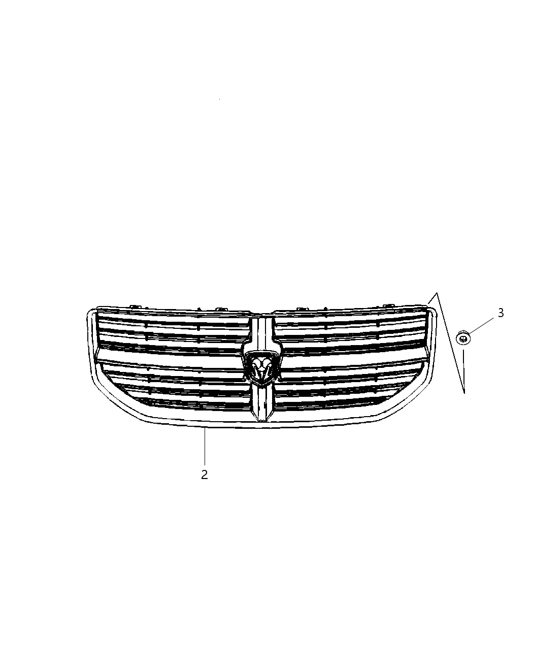 Mopar 5030288AC Grille-Lower