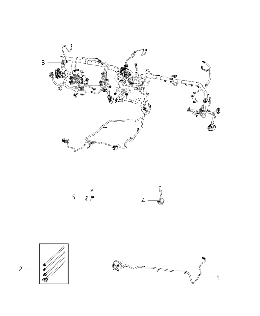 Mopar 68424317AB WIRING-INSTRUMENT PANEL