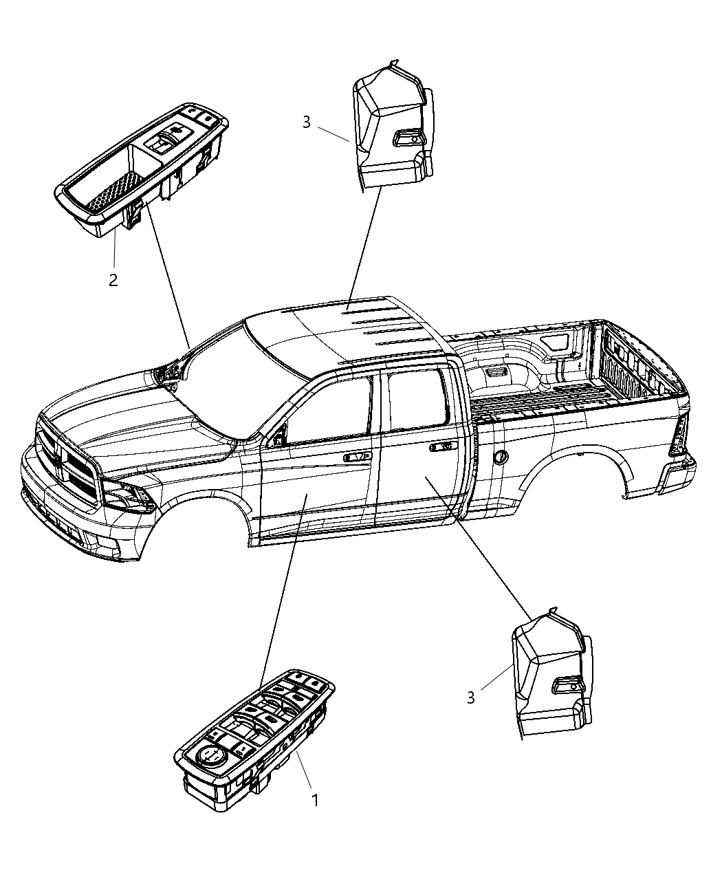 Mopar 4602881AB Switch-Window And Door Lock