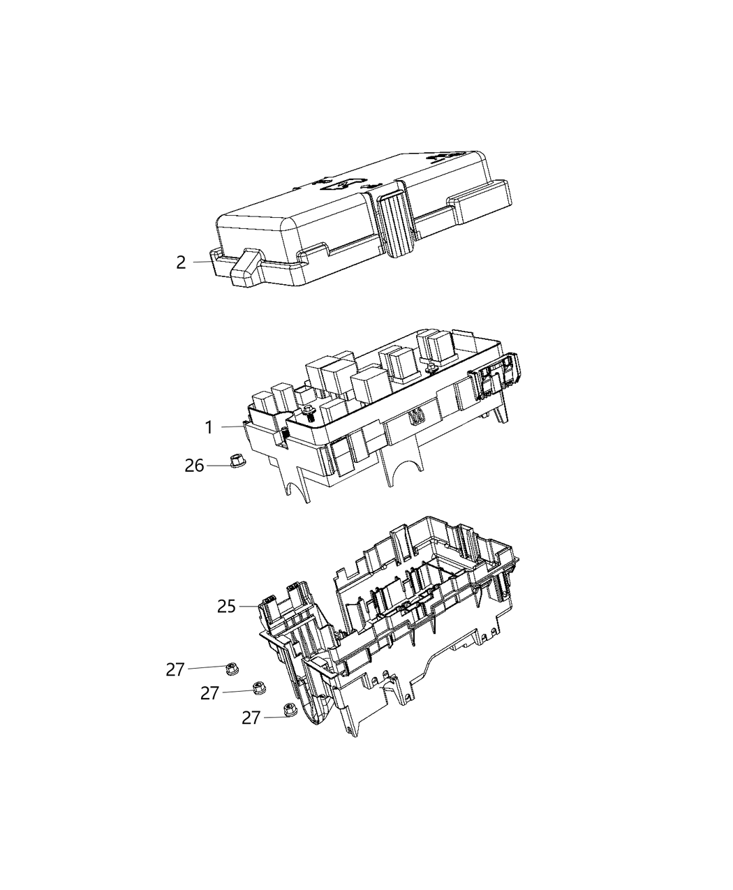 Mopar 68233193AD Intelligent Power Distribution Center